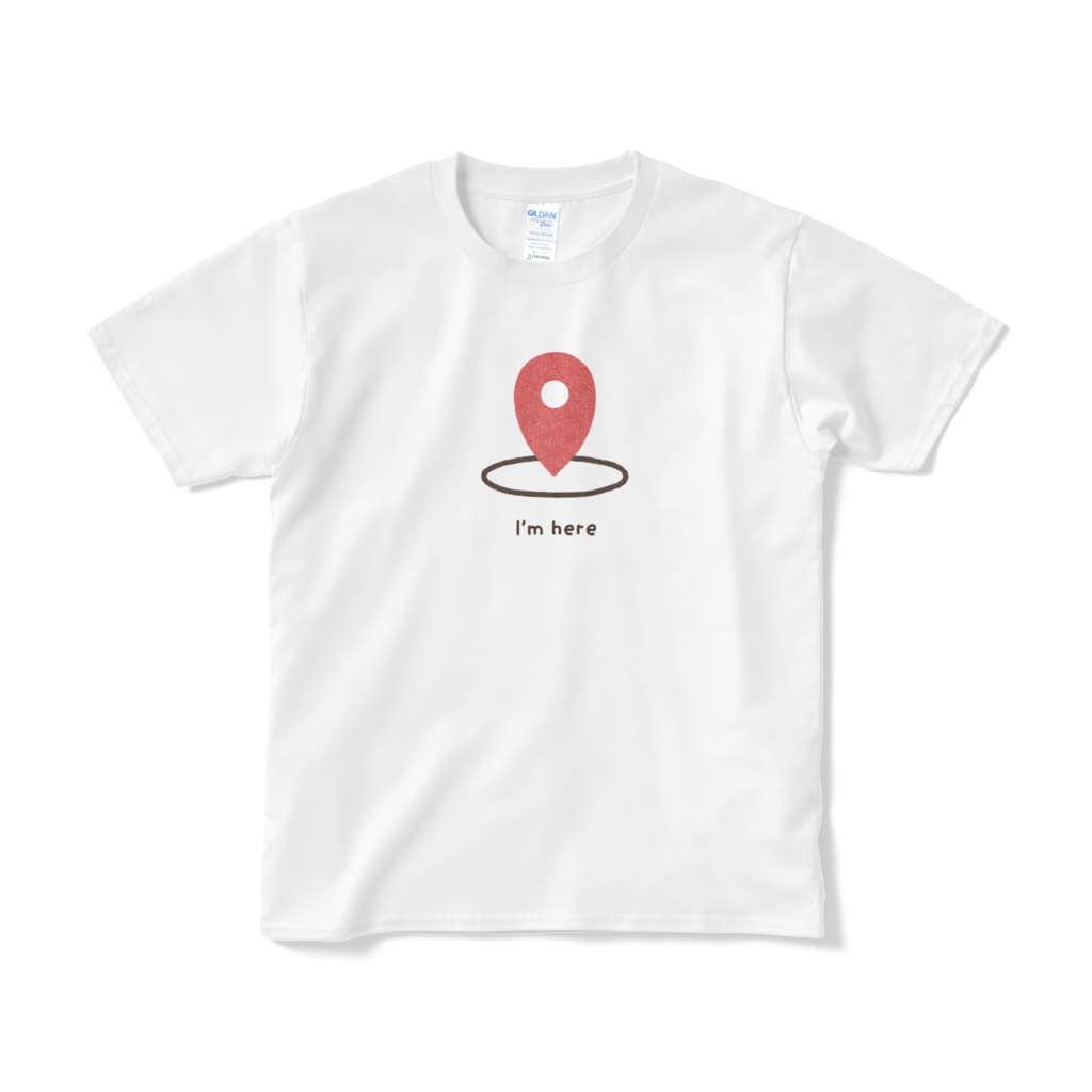 マップアイコン（文字あり）Tシャツ