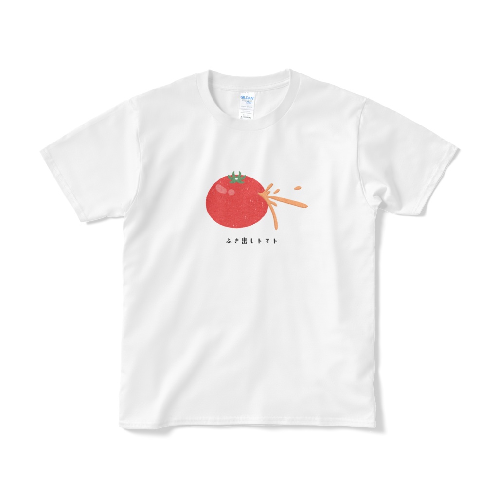 ふき出しトマト（文字あり）Tシャツ