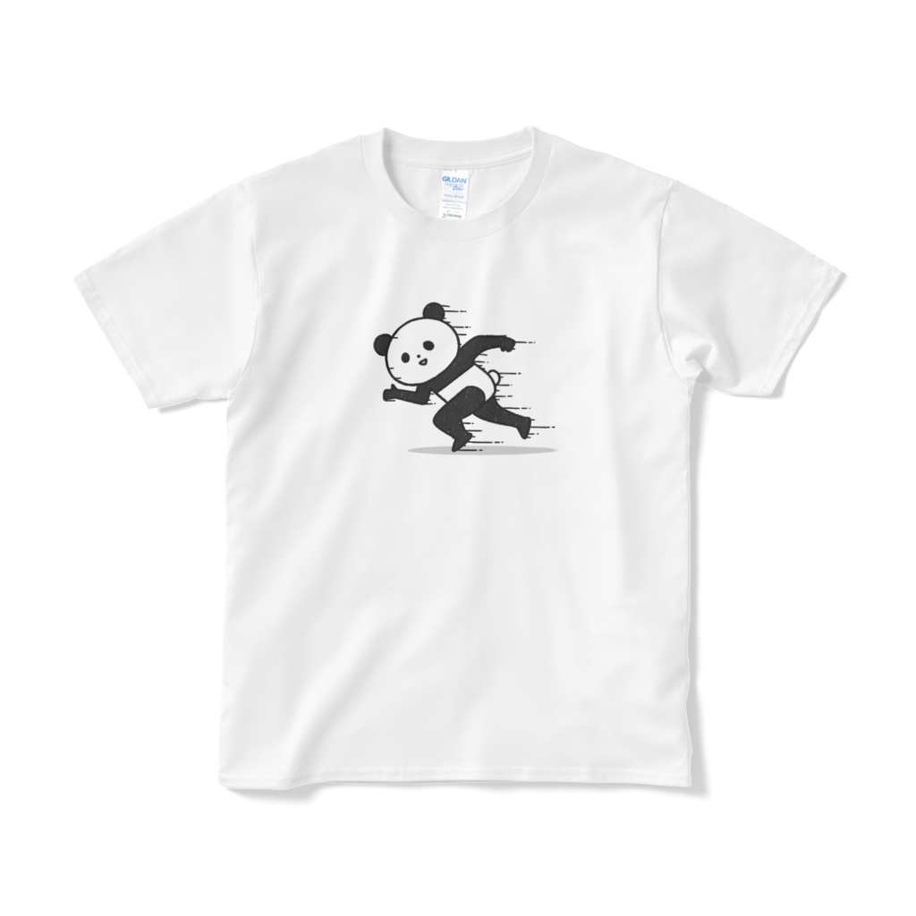 すごい走るAパンダTシャツ