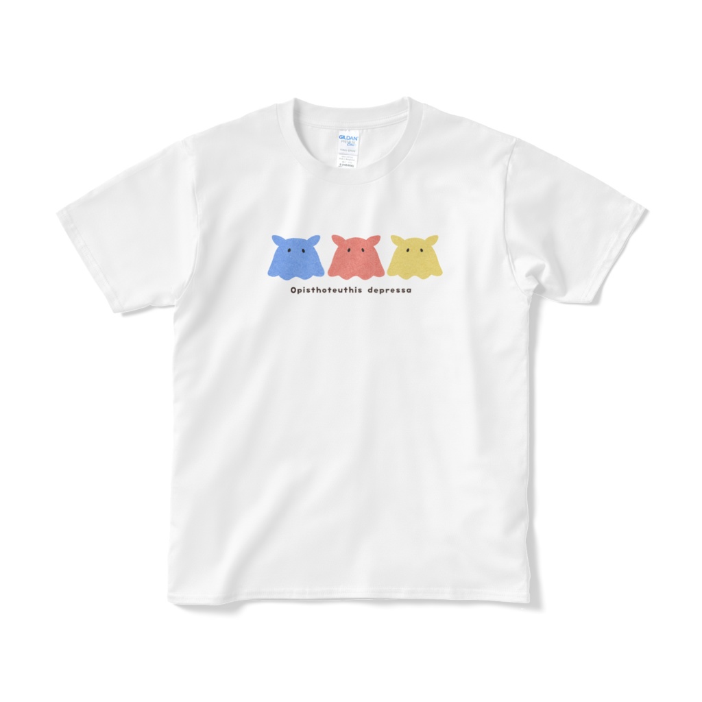 めんだこ3匹3色Tシャツ