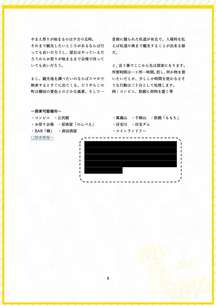 踊れ酔いどれ珍道中【クトゥルフ神話TRPG】SPLL:E188081