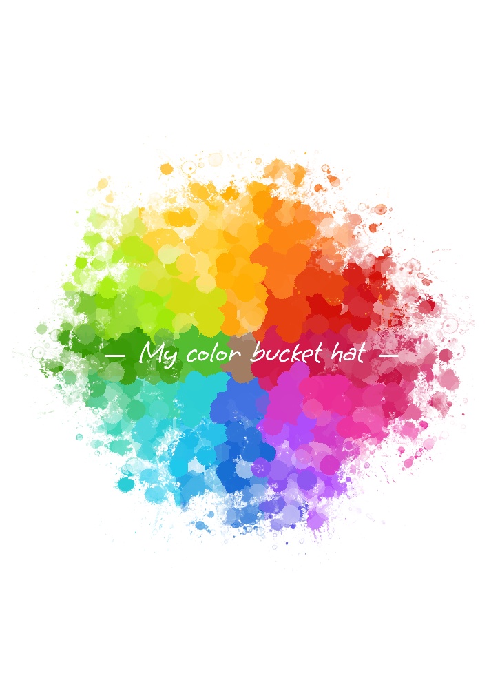 My color bucket hat