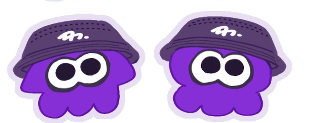 イカタコニコイチステッカー（パープル）