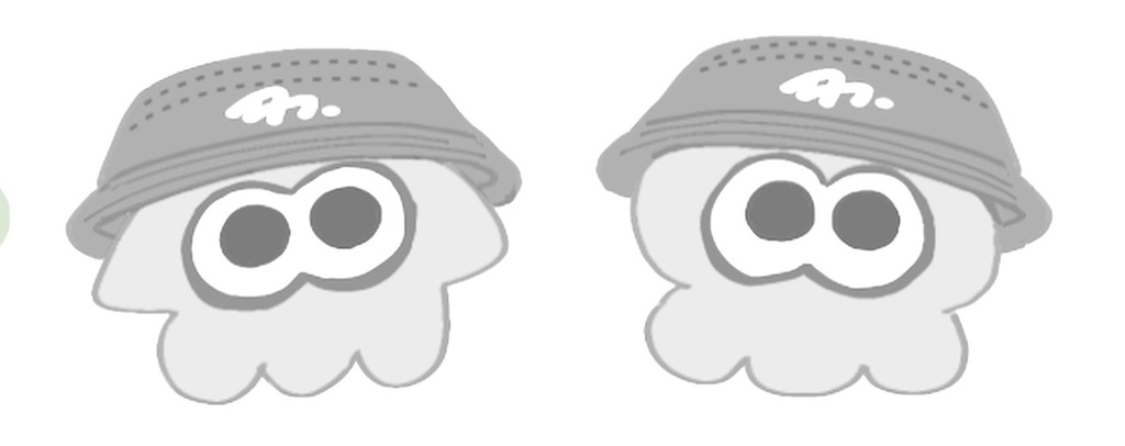 イカタコニコイチステッカー(ホワイト)