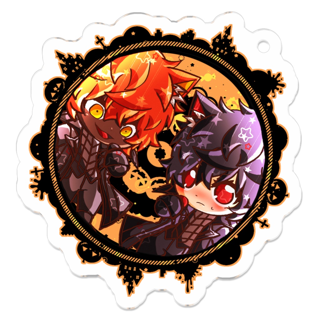 【黒ジョカジョカ】アクリルキーホルダー3