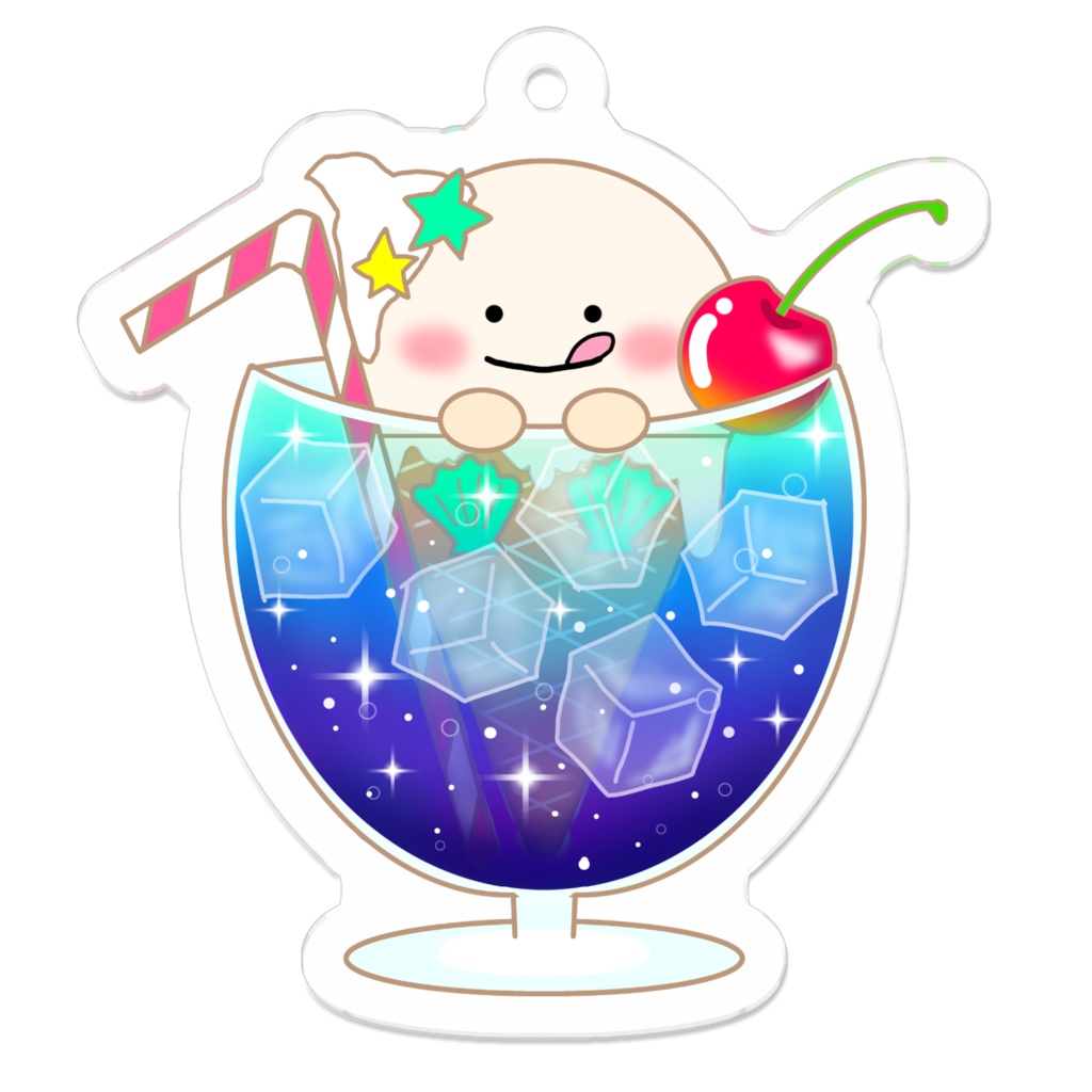 アイス人魚アクリルキーホルダー