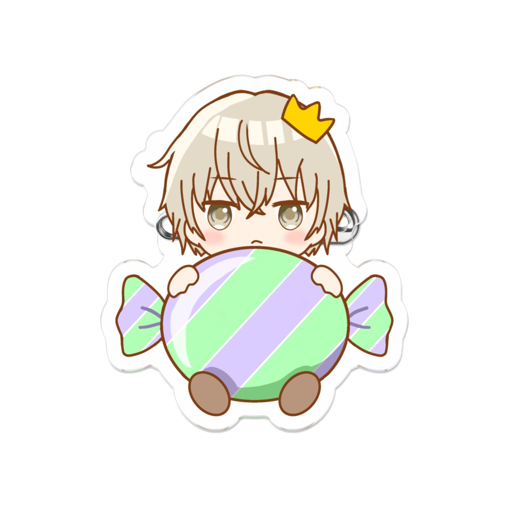 【男の子】キャンディ アクリルバッジ