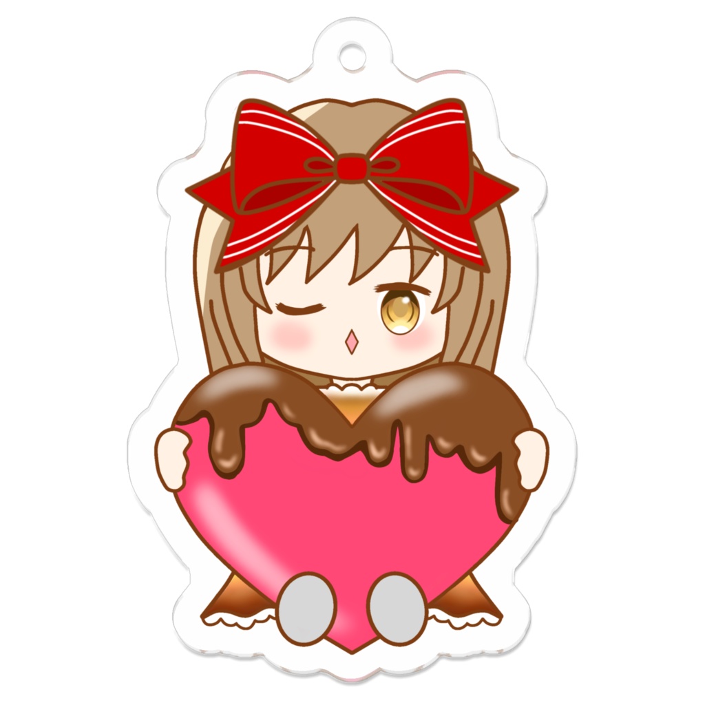 【女の子】チョコハート アクキー