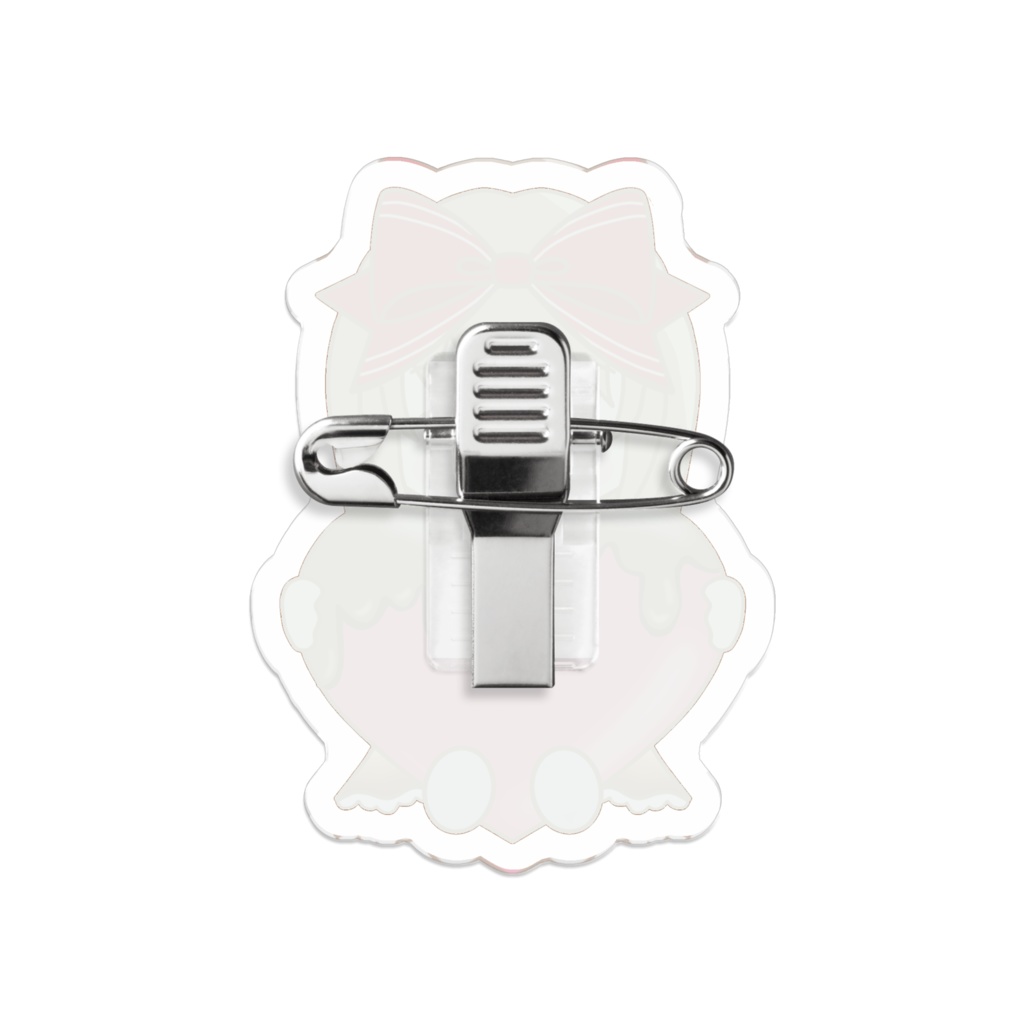 【女の子】チョコハート アクリルバッジ