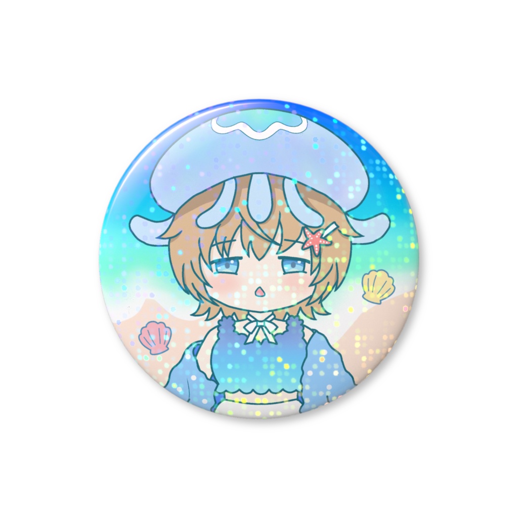 ホログラム缶バッジ(クリスタル)