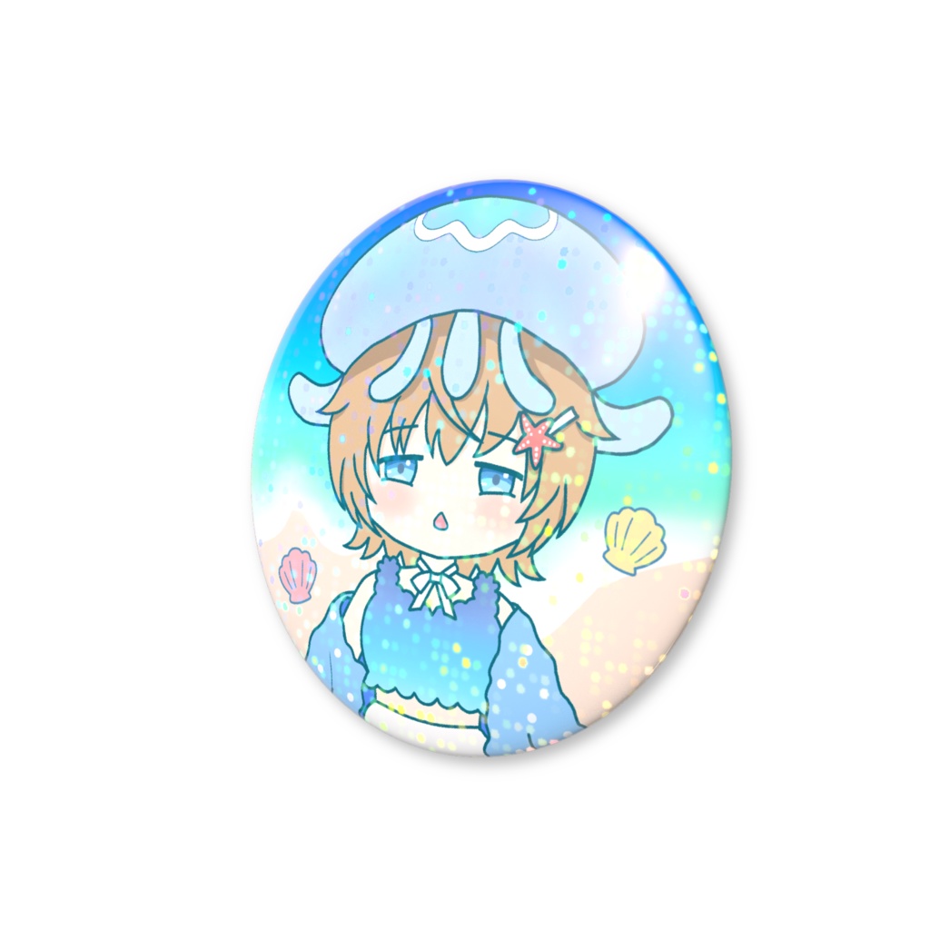 ホログラム缶バッジ(クリスタル)