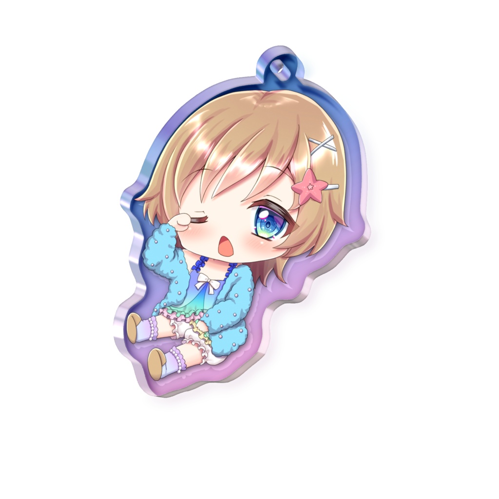 オーロラアクリルキーホルダー