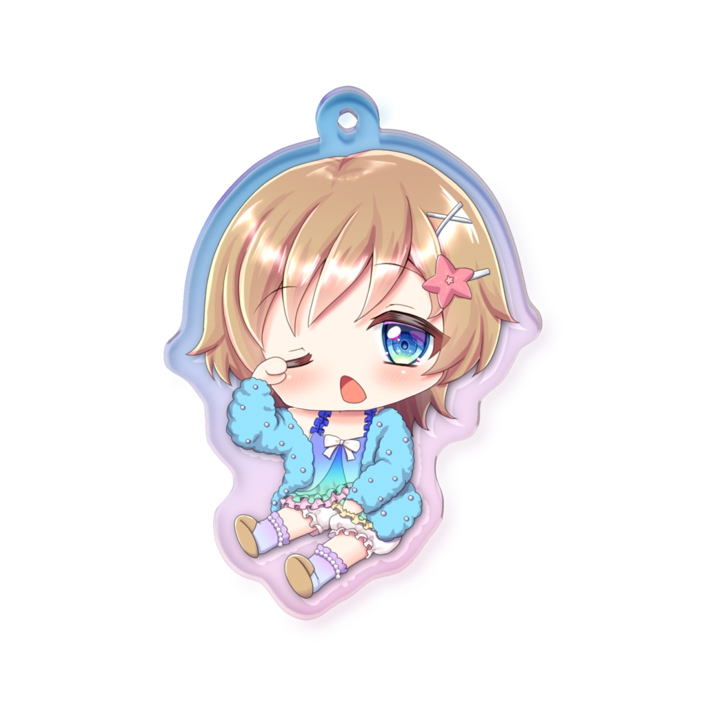 オーロラアクリルキーホルダー