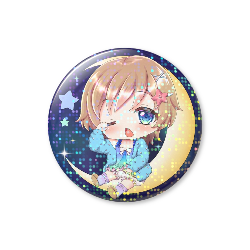 ホログラム缶バッジ(背景暗め)