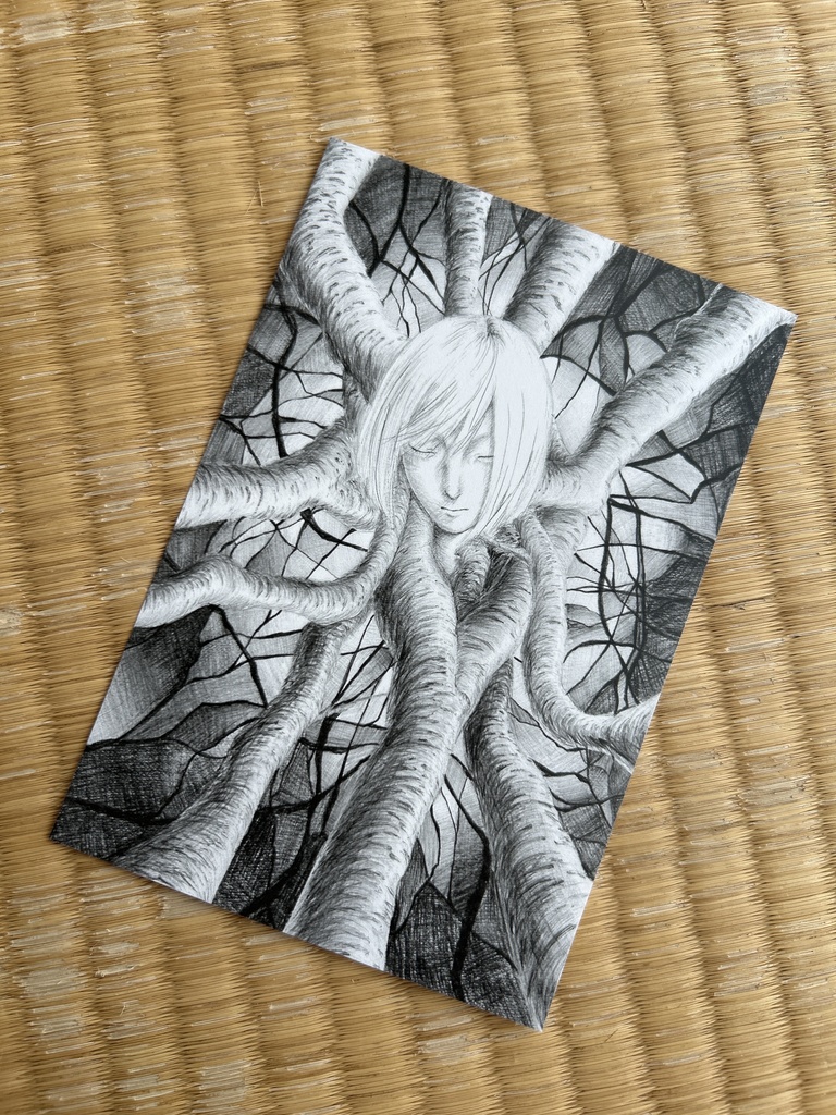 女の子のポストカード