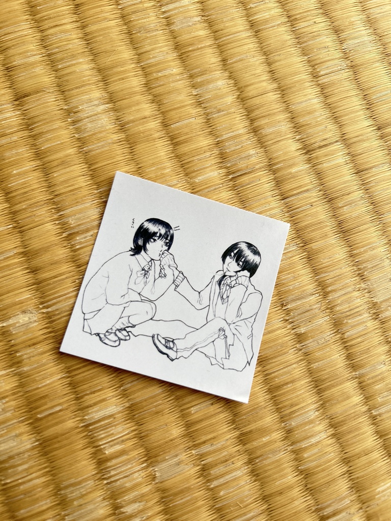 女の子2人のステッカー2⃣