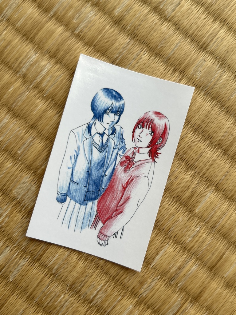 女の子2人のステッカー1⃣