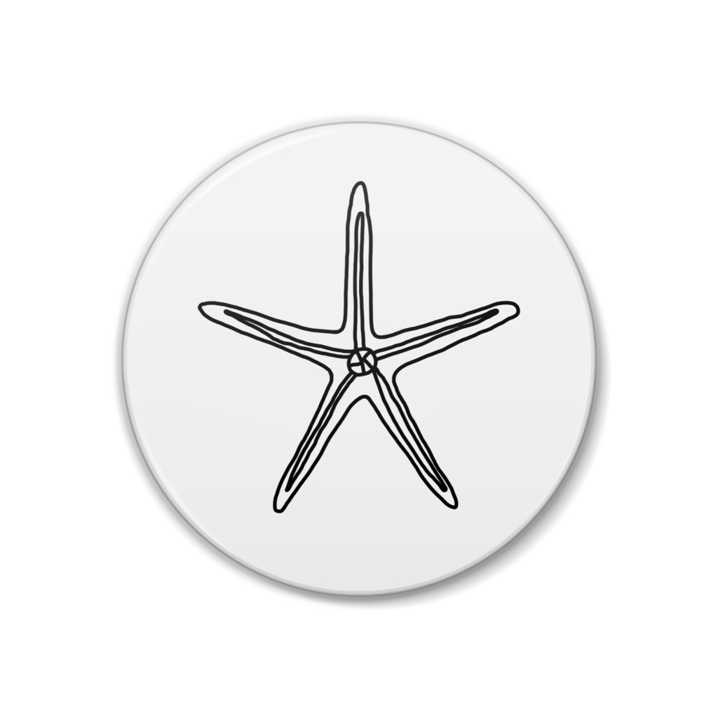 えんがん缶バッジ(Odontohenricia sp.）