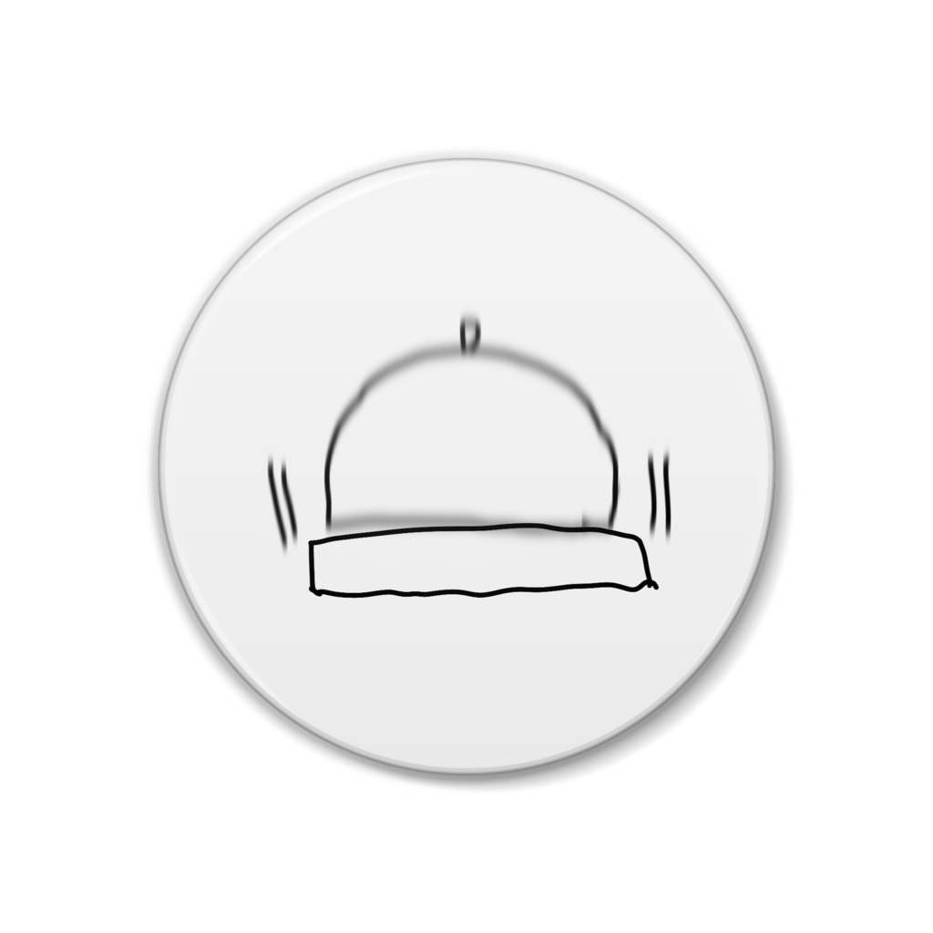 えんがん缶バッジ(連打されるベル)