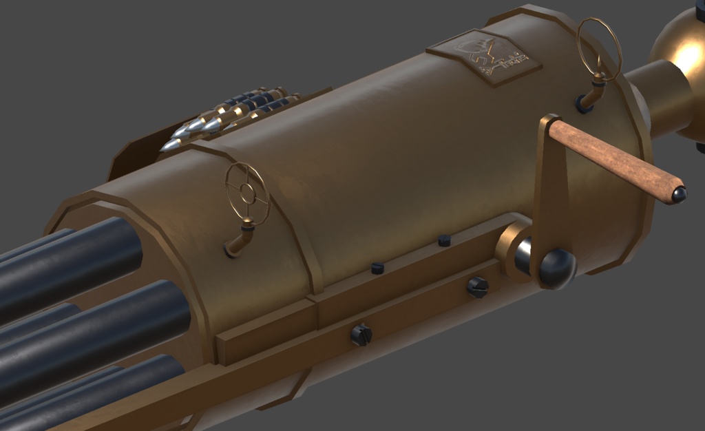 手回し式ガトリングガン