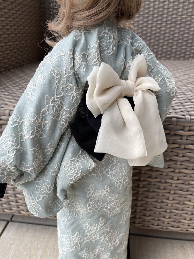 SD/SD13サイズ レースレトロ浴衣(ミント・ホワイト)
