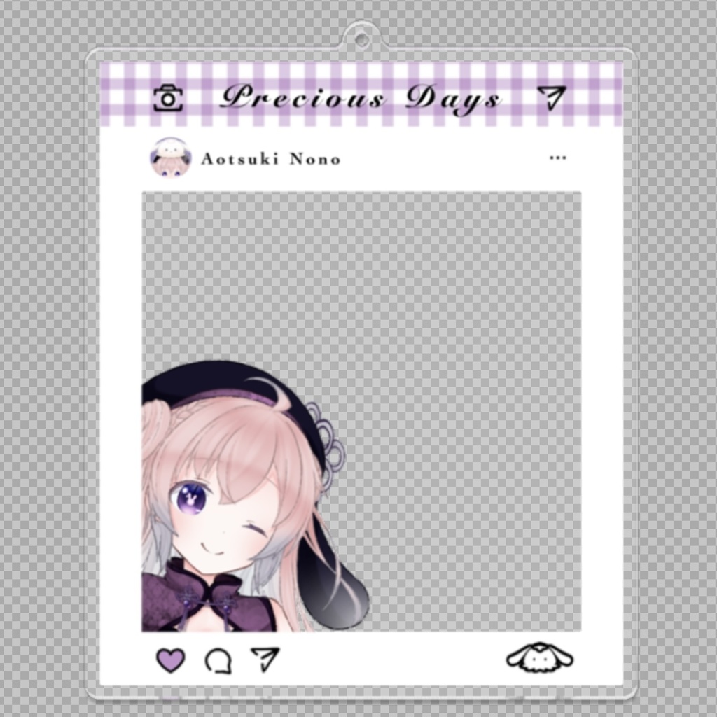 蒼月のの：SNS風アクキー