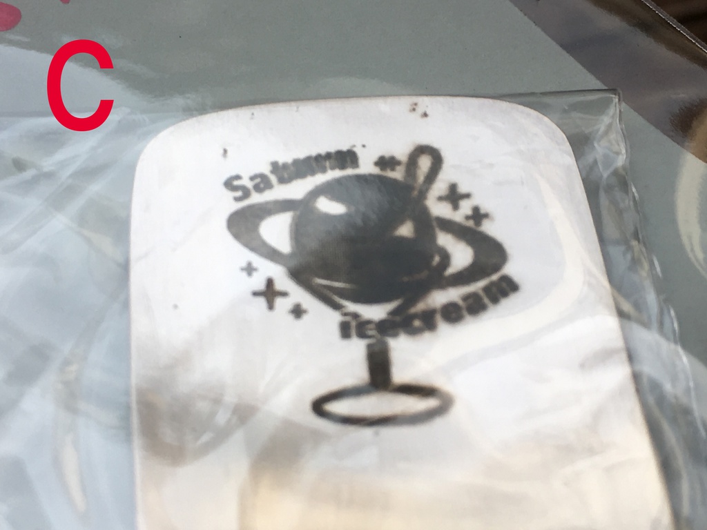 【訳あり・お値下げ】土星アイススプーン