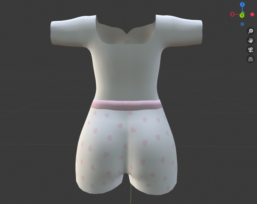 Heart Outfit - Top&Shorts