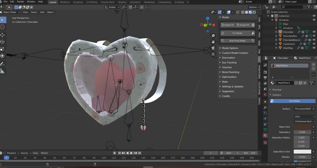 Heart Backpack & Goodies