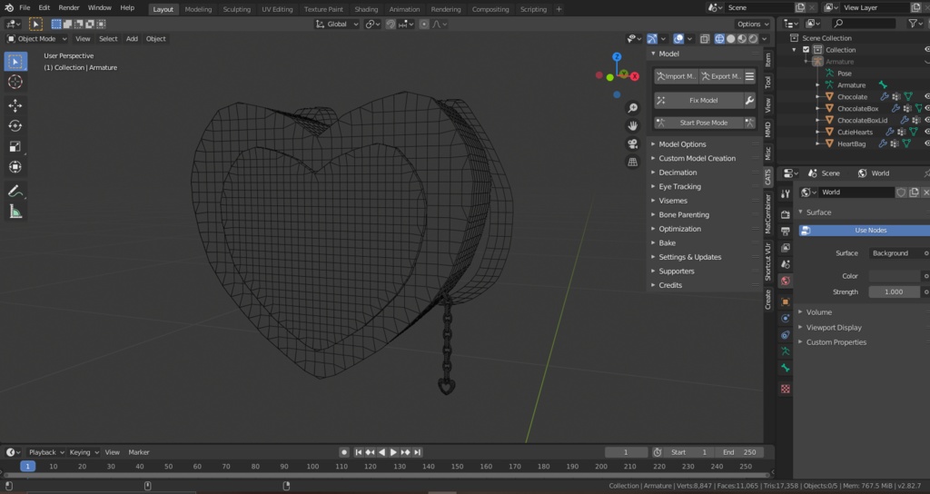 Heart Backpack & Goodies