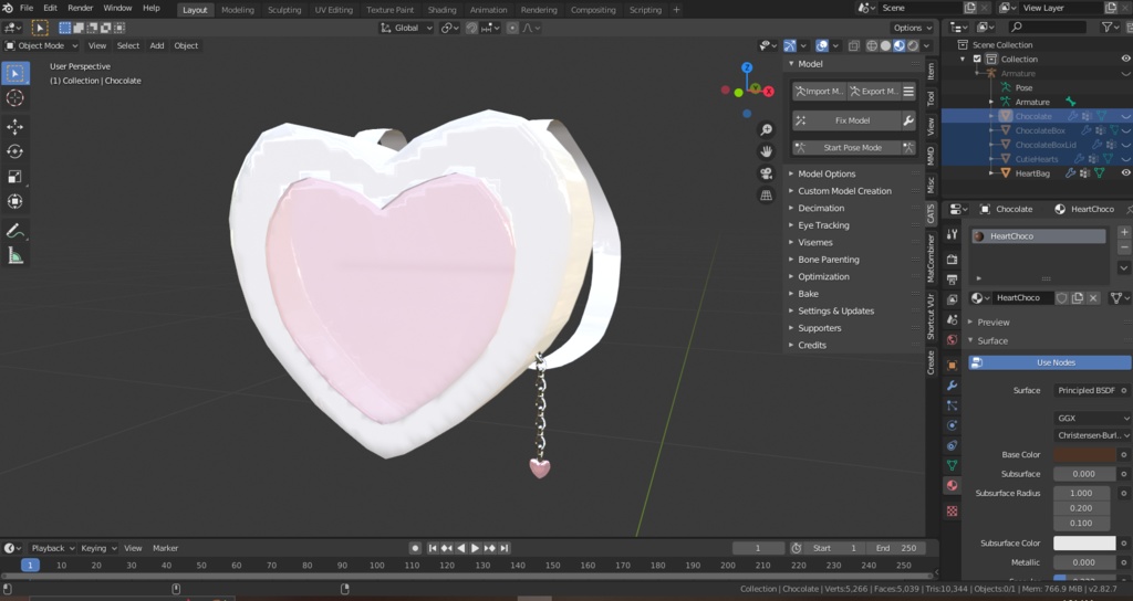 Heart Backpack & Goodies