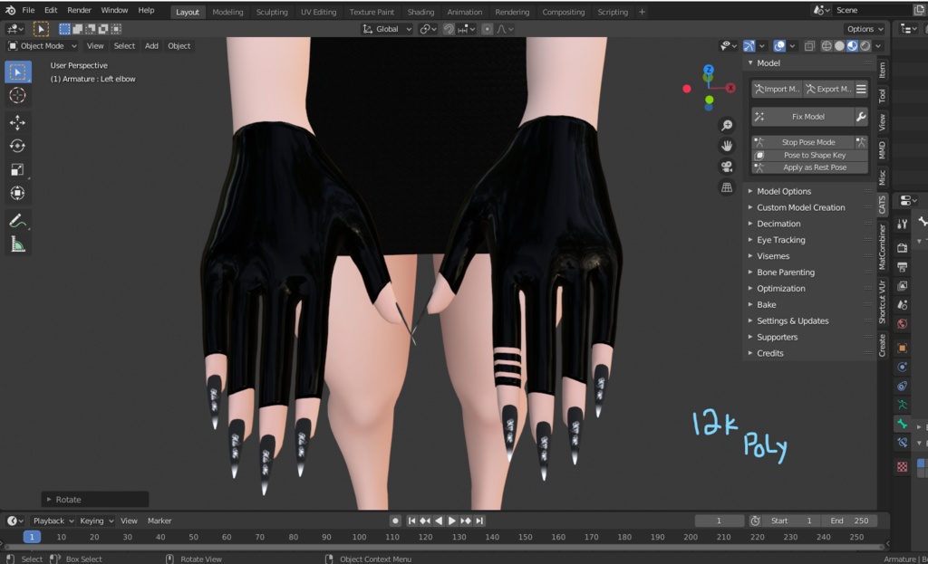 E-Girl Fingerless Gloves