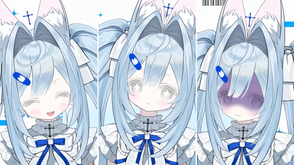 【限定1点】Blue pale cat【Live2Dモデル】【VTS対応】