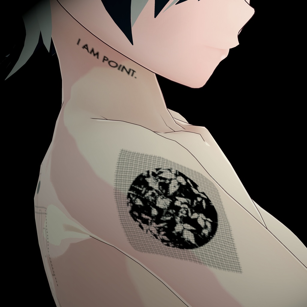 I AM POINT.(3Dモデル用タトゥー)