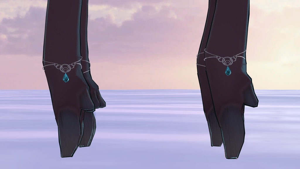 【鹿タウル対応】宝石付きアンクレット ver.1.10