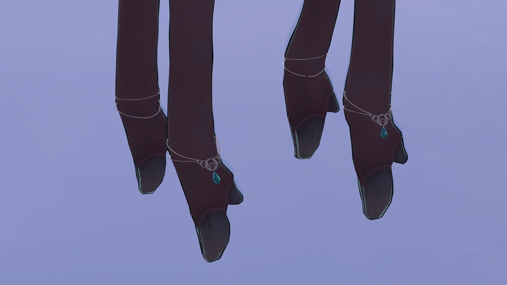 【鹿タウル対応】宝石付きアンクレット ver.1.10