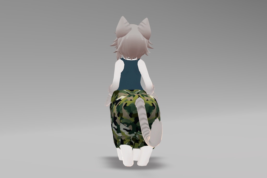 【にゃんたうろす対応】サルエルパンツ(習作)