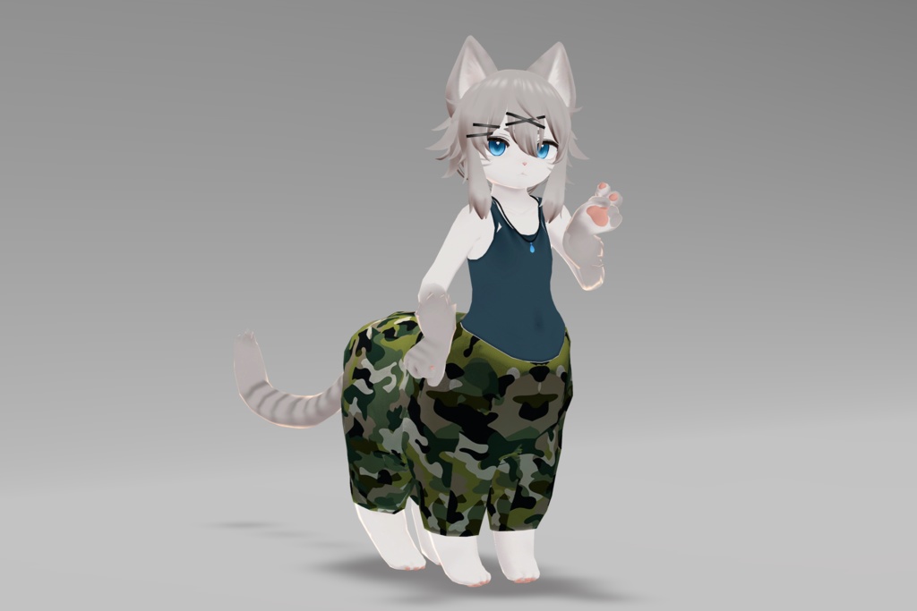 【にゃんたうろす対応】サルエルパンツ(習作)