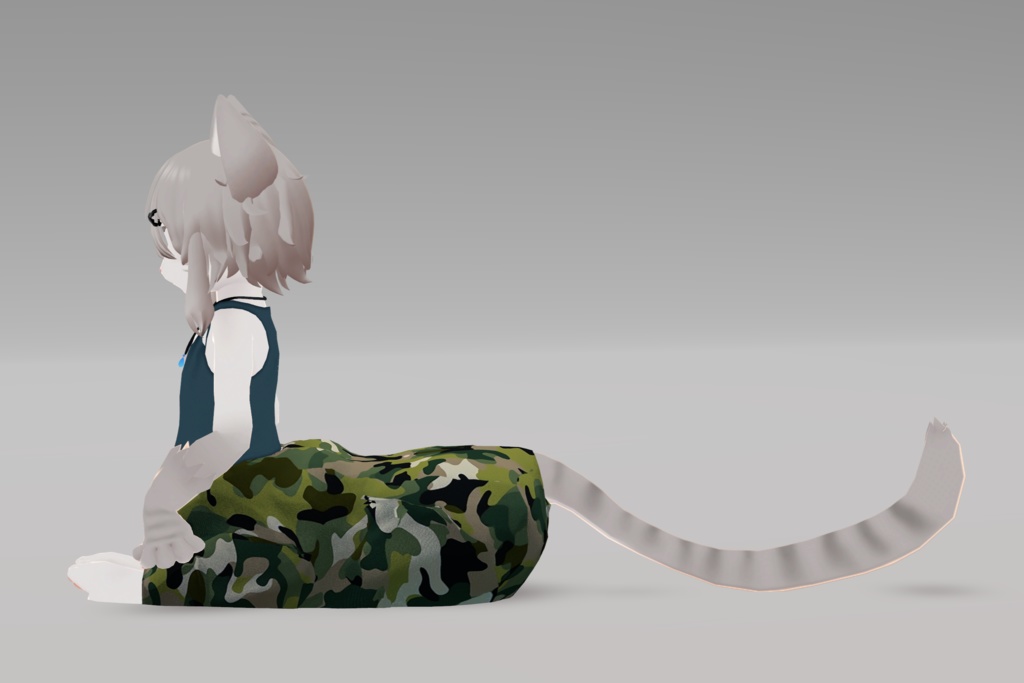 【にゃんたうろす対応】サルエルパンツ(習作)