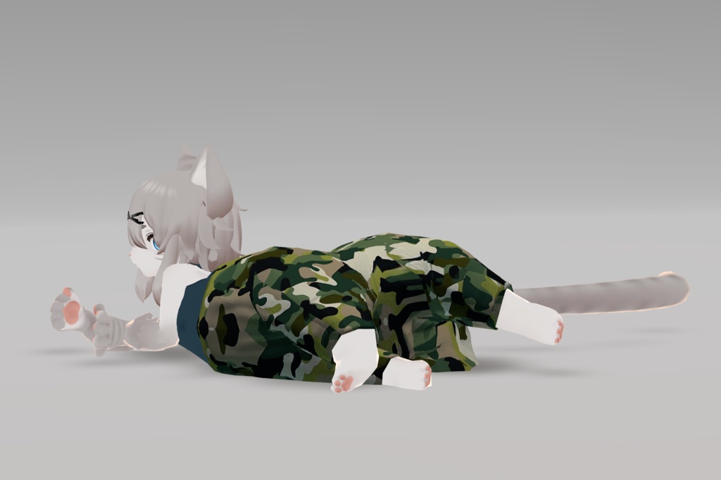 【にゃんたうろす対応】サルエルパンツ(習作)