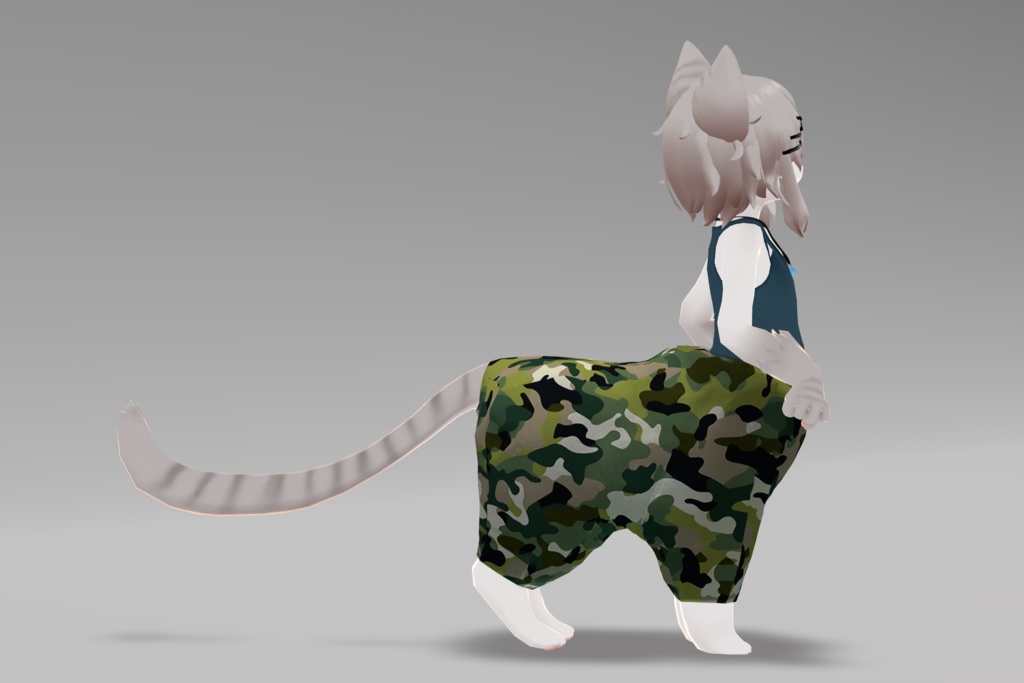 【にゃんたうろす対応】サルエルパンツ(習作)