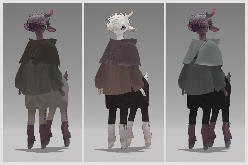 【鹿タウル対応】中世風衣装セット ver.1.01