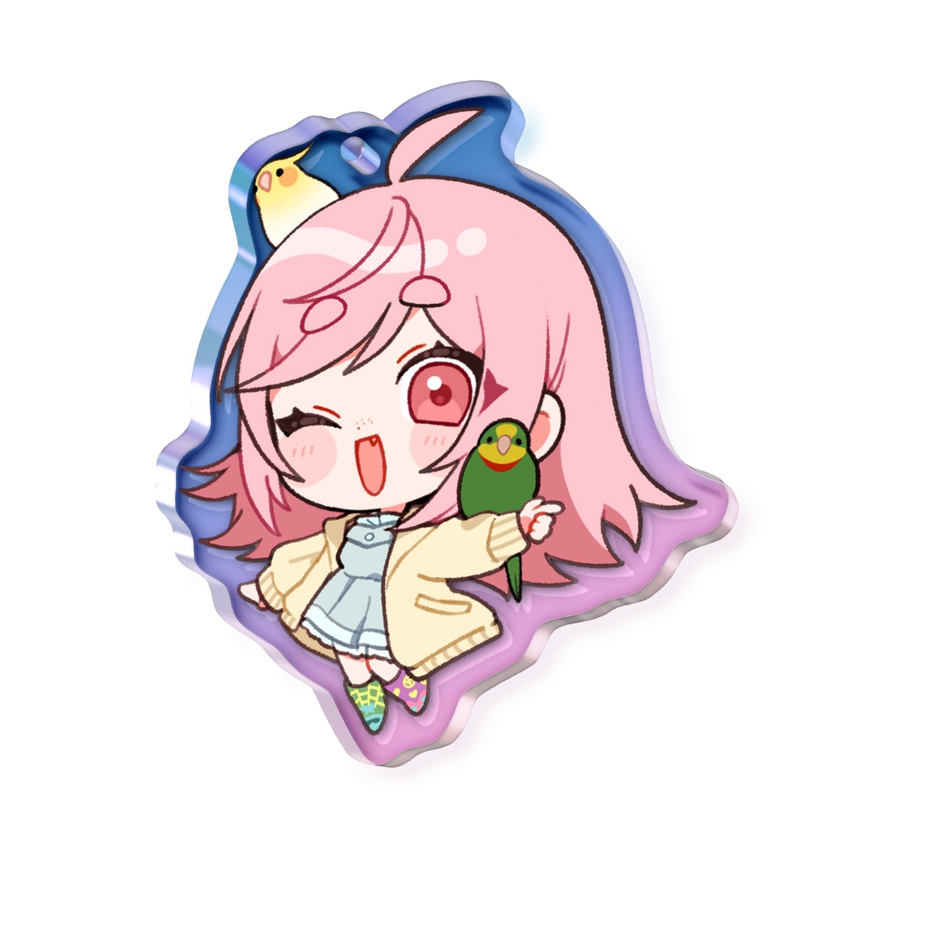 ナナキちゃんオーロラキーホルダー