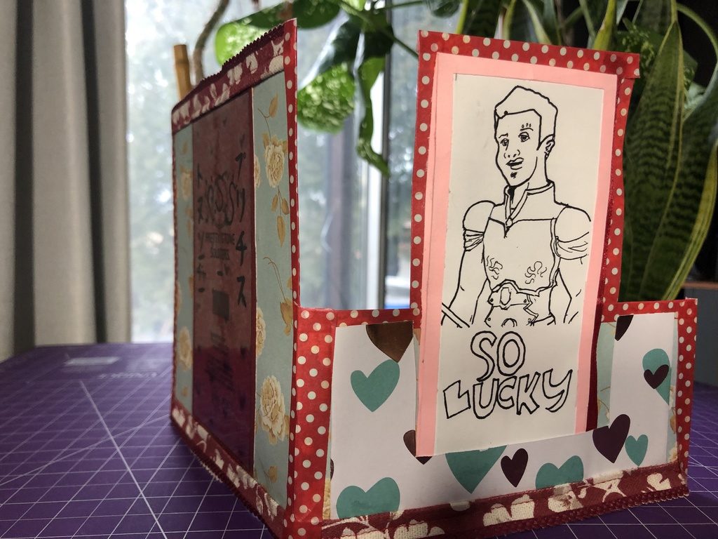 PSSのリリース版 'Inked & Illustrated' 挨拶状 ラブチャームカード #2: ルビ (ENG)