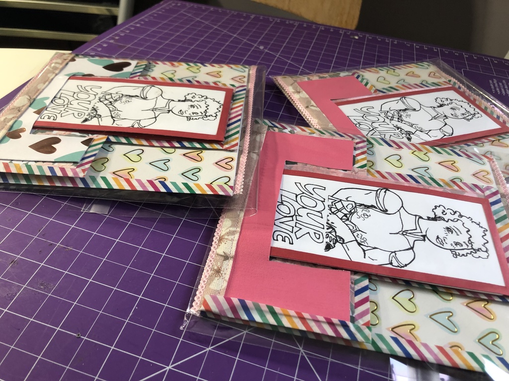 PSSのリリース版 'Inked & Illustrated' 挨拶状 ラブチャームカード #1: ダイアモンド (ENG)