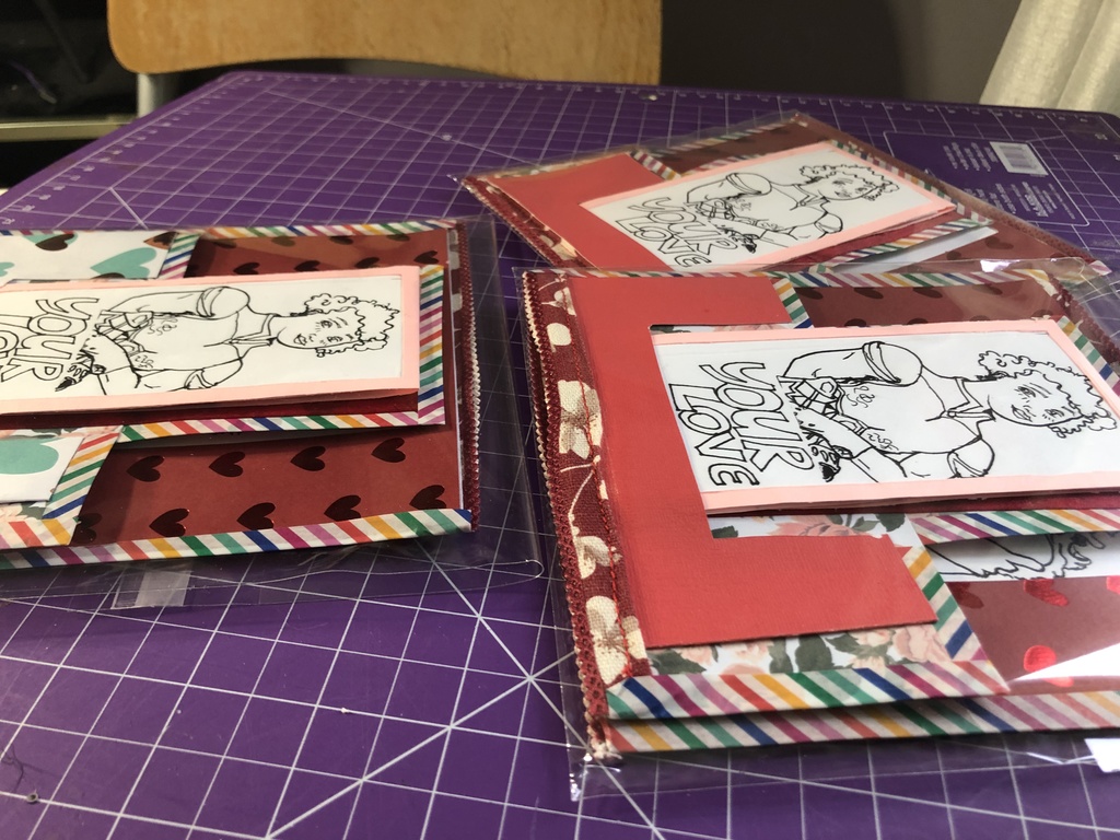 PSSのリリース版 'Inked & Illustrated' 挨拶状 ラブチャームカード #1: ダイアモンド (ENG)