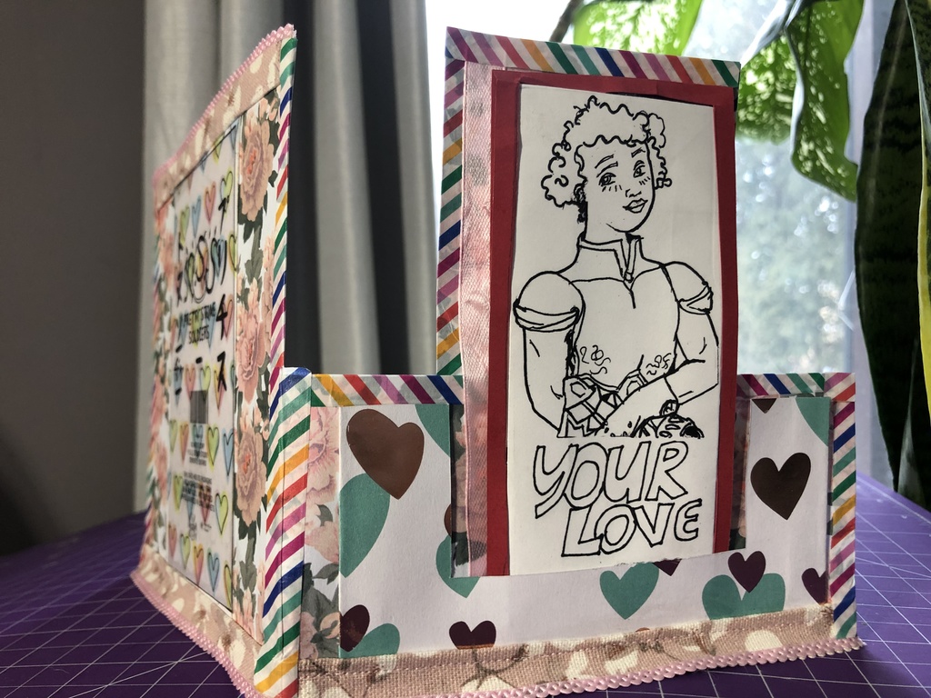 PSSのリリース版 'Inked & Illustrated' 挨拶状 ラブチャームカード #1: ダイアモンド (ENG)