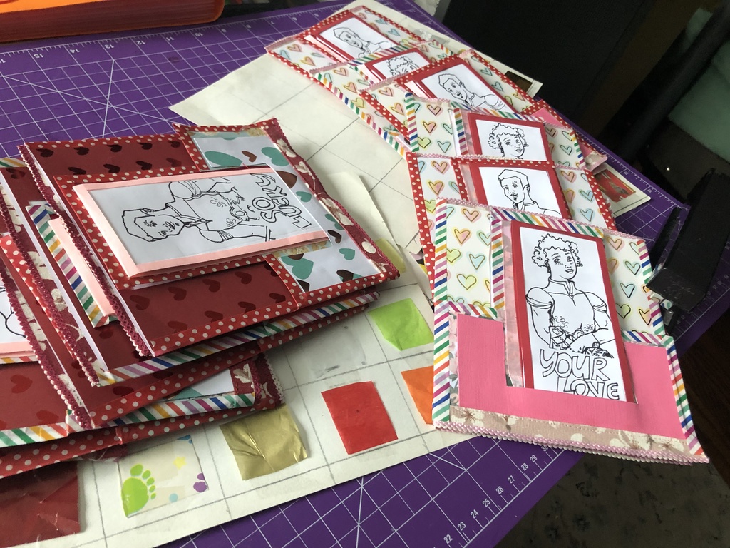 PSS の 初版 'Inked & Illustrated' 挨拶状 ラブチャームカード  #1 : ダイアモンド (ENG)