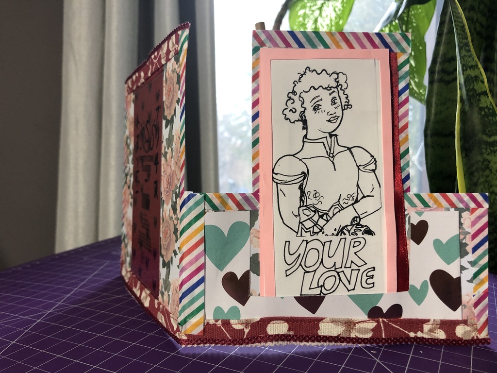 PSS の 初版 'Inked & Illustrated' 挨拶状 ラブチャームカード  #1 : ダイアモンド (ENG)