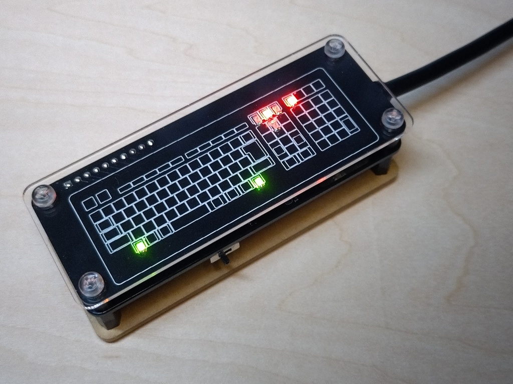 USBKBD2X68K + LED mod.